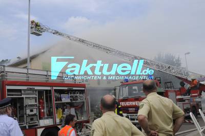 Dachgeschoss in Deizisau in Brand