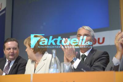 CDU Landesparteitag in Ludwigsburg - Rede Angela Merkel - Wahl Thomas Strobl