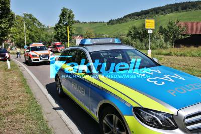 Schwerer Motorradunfall am Ortsausgang Kernen-Stetten
