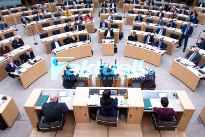 113. Plenum im Landtag Baden-Württemberg - Themen wie Plastik in der Umwelt und die Corona-Lage