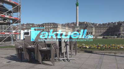 Stuttgart City - Aufnahmen aus der sonnigen Innenstadt mit den Wahrzeichen
