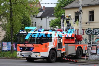 Brand am 1. Mai - Großeinsatz im Leipziger Osten