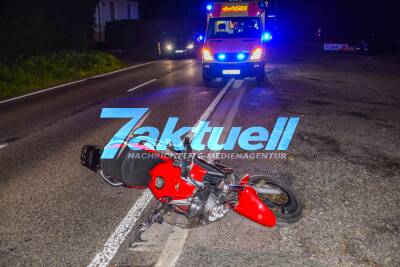 Schwerer Motorradunfall in Pfinztal: Kradfahrer stürzt auf regennasser Fahrbahn und starkem Sturm und wird schwer verletzt