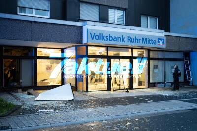 Herten Geldautomat gesprengt - Bahnhofstraße Vollsbank