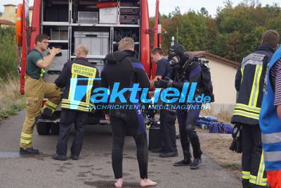 Schlauchboot auf Stausee Ehmetsklinge gekentert - Mann vermisst - Suche für heute abgebrochen