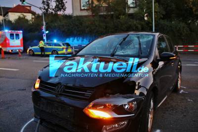 Schwerer Motorradunfall in Winnenden - Feuerwehr und Rettungshubschrauber im Einsatz