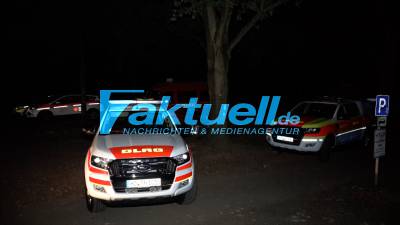 PKW von Fähre bei Ladenburg in Neckar gerollt und mit zwei Insassen untergegangen. Bergungsaktion des Fahrzeugs durch Einsatzkräfte