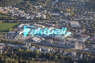 Luftbilder: Tübingen - insbesondere Baustelle ehem. Güterbahnhof-Areal