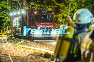Erneut Holzstapel zwischen Rommelshausen und Fellbach angezündet - Diesmal am Naturfreundehaus
