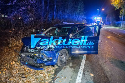 Schwerer Frontalzusammenstoß: Verkehrsunfall auf der Stuttgarter Straße in Gerlingen - 2 Verletzte