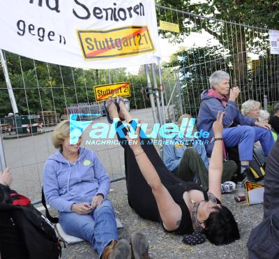Senioren blockieren Grundwassermanagement-Baustelle