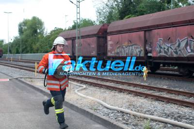 Großübung im EnBW Kraftwerk Walheim
