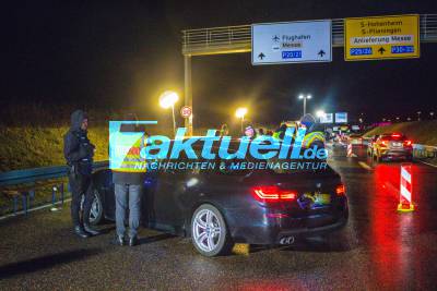 Große Drogenkontrolle der Polizei an der A8 anlässlich des SEMF-Festival