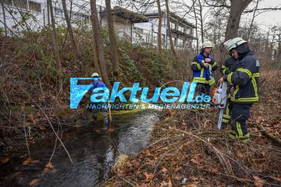 Gewässerverunreinigung in Sindelfingen - mehrere Liter Lack in Goldbach