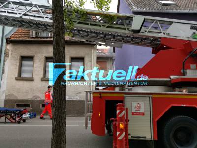 Brand nach Explosion in Wieslocher Wohngebäude