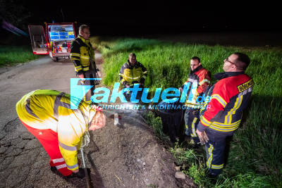 Katze in Not und verletzt im Abwasserrohr, über die Social-Media Seite Facebook kam der Notruf für die Einsatzkräfte der Feuerwehr zustande