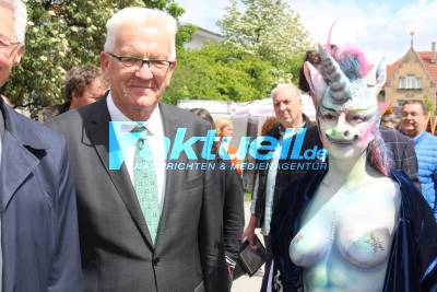 Presserundgang mit Winfried Kretschmann Erlebnisgärten Schorndorf