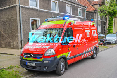 Dramatischer Wohnungsbrand: Feuerwehr rettet 2 Hunde und 2 Katzen das Leben - Wohnhaus in Gladbeck steht in Flammen