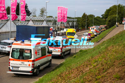 Notfallübung am Bahnhof Süßen Zug kollidiert mit LKW über 300 Beteiligte