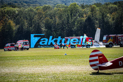 Beinahe-Katastrophe bei weltbekanntem Oldtimer-Flugtag - Flugzeuge krachen beim Start ineinander - Akute Brandgefahr von 400 Liter Flugbenzin 