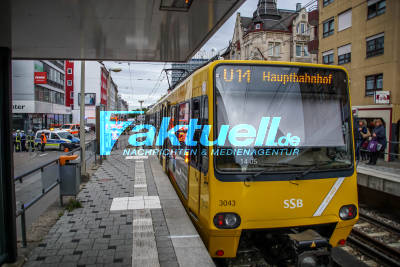 Stuttgart Ost: Frau von Stadtbahn erfasst und schwer verletzt.