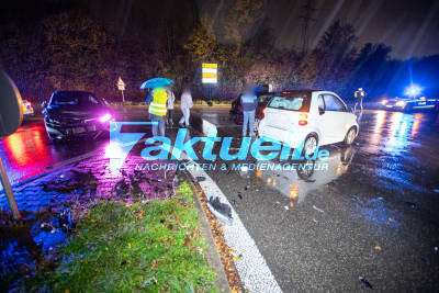 24-Jähriger beachtet Vorrang nicht: 3 Verletzte bei Kreuzungsunfall an B14-Auffahrt