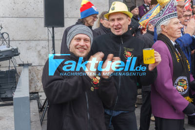 Karnevalauftakt vor dem Stuttgarter Rathaus