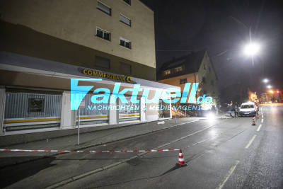 Geldautomat von unbekannten Tätern in Echterdingen gesprengt