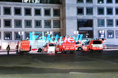 Feuerwehreinsatz im Stuttgarter Rathaus - Dehnfugenbrand sorgt für Großaufgebot der Feuerwehr