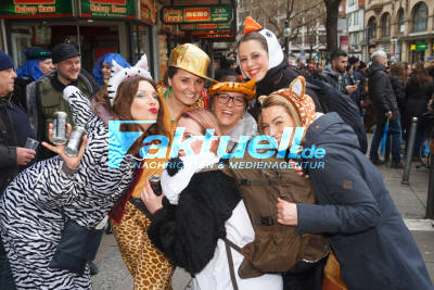 Grosser Faschingsumzug in der Stuttgarter City