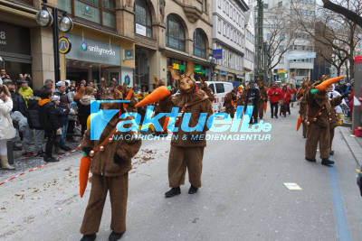 Grosser Faschingsumzug in der Stuttgarter City