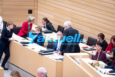 113. Plenum im Landtag Baden-Württemberg - Themen wie Plastik in der Umwelt und die Corona-Lage