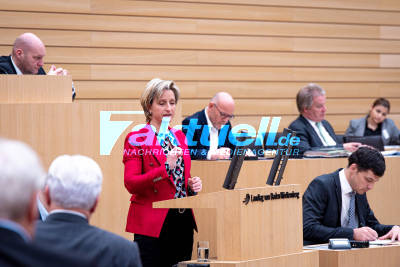113. Plenum im Landtag Baden-Württemberg - Themen wie Plastik in der Umwelt und die Corona-Lage