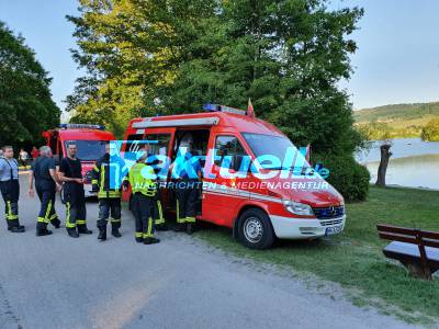17-Jähriger in Badesee ertrunken, aufgefunden und wiederbelebt - Rettungsdienst und DLRG im Einsatz - Derzeit gilt noch das Badeverbot