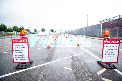Letzte Schicht: Drive-In Corona-Abstrich-Zentrum an der Messe Stuttgart schließt nach 94 Tagen