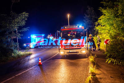 BMW überschlägt sich und landet mehrere Meter im Wald auf dem Dach - Ersthelfer rettten schwer verletzte Fahrerin
