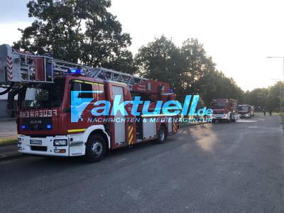 Brand in Sporthalle 