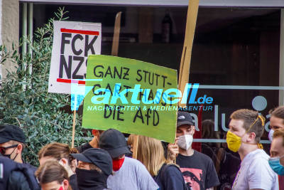 Stuttgart Mitte: Gegenproteste bei AfD Veranstaltung im Rathaus - Vereinzelte Festnahmen