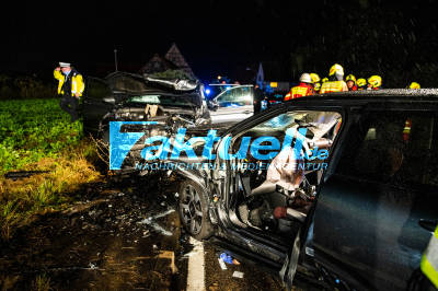 Tödlicher Frontalzusammenstoß - PKW fängt Feuer: Mehrere Personen schwer verletzt eingeklemmt - 16-jährige verliert Vater bei Verkehrsunfall