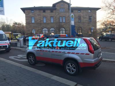 Bahnhof Weinsberg gesperrt wegen Personenunfall