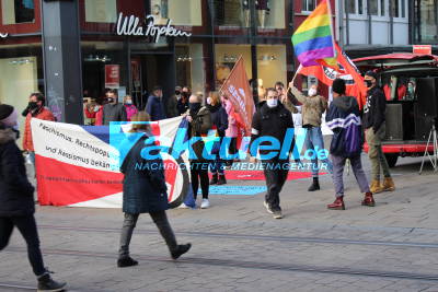 Querdenker Kundgebung Heilbronn mit Lautstarkem Gegenprotest