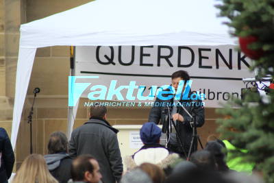 Querdenker Kundgebung Heilbronn mit Lautstarkem Gegenprotest