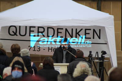 Querdenker Kundgebung Heilbronn mit Lautstarkem Gegenprotest