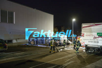 Waiblingen: Brand in Heizraum in einem Firmengebäude