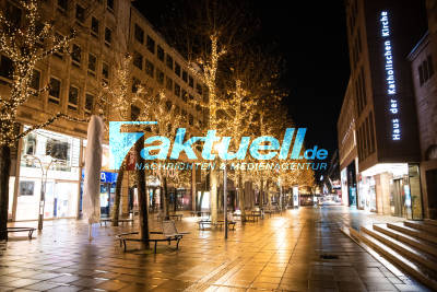 Stuttgarter City im Corona-Lockdown - Impressionen der menschenleeren Innenstadt