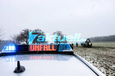 Heißluftballon verfängt sich bei Kaisersbach während der Landung in Apfelbaum