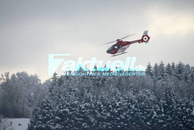 Kontrolle über Holzschlitten verloren - 9-Jährige beim Rodeln schwer verunglückt
