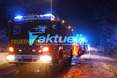 Schwerer Glätteunfall auf der L 2155 zwischen Untergruppenbach und Talheim - 1 Person verletzt