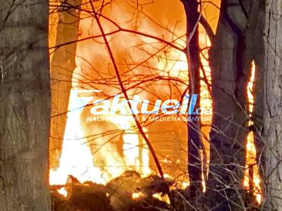 Bungalow in Flammen - Anwohner in Angst (On Tape) - Flammeninferno in Neuruppin - Großeinsatz für Feuerwehr - Nachalarmierung wegen Wasserversorgung