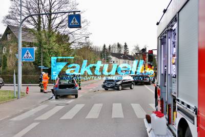 Frontalzusammenstoß auf der Schorndorfer Uhlandstraße - 1 Verletzter